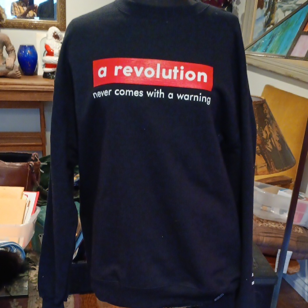 Champion Black Graphic Crewneck Sweatshirt